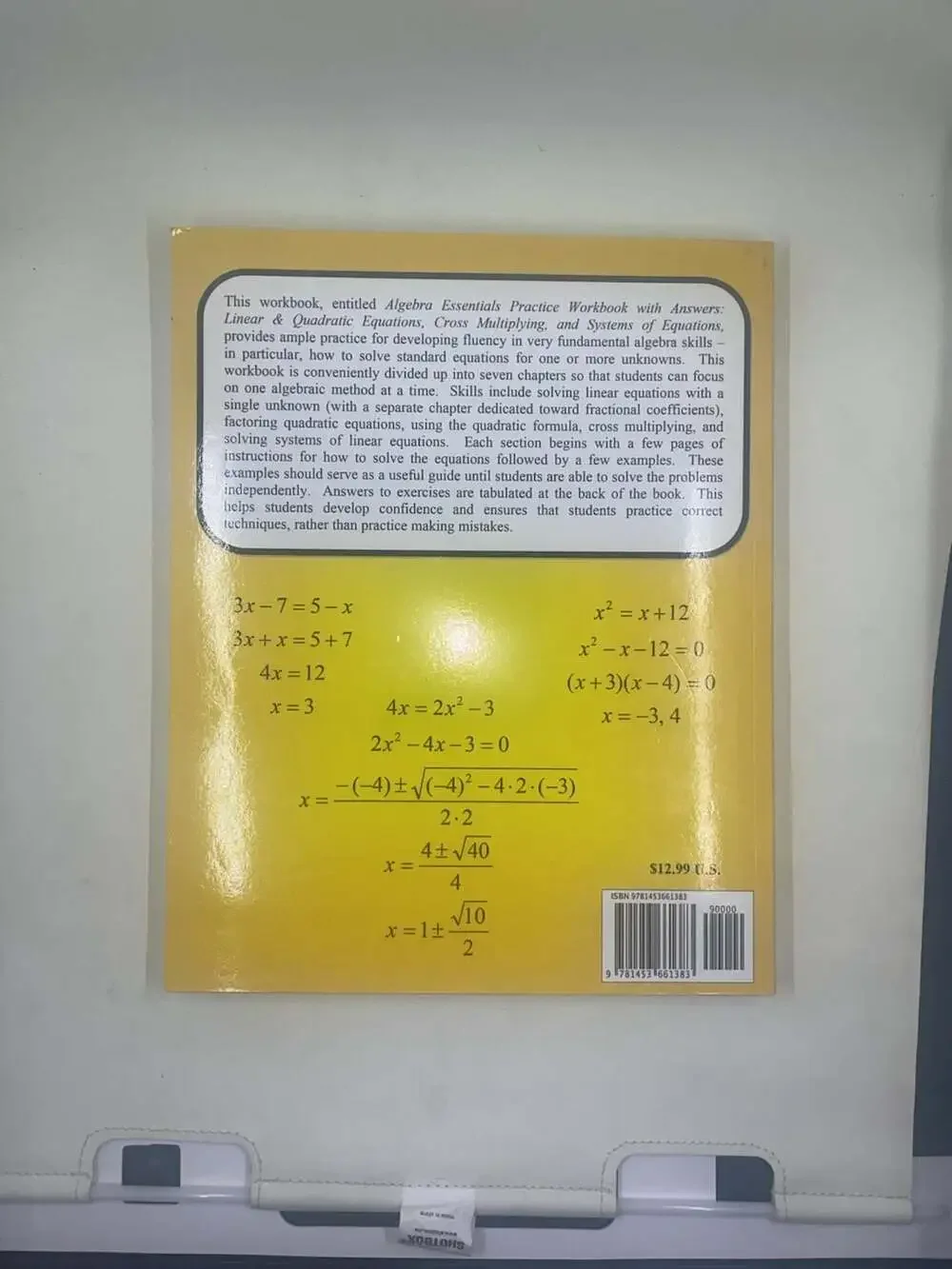 Algebra Essentials Practice Workbook with Answers Chris McMullen